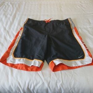 Nike Mesh Lined Multicolor Swim Trunks Men's Size Large